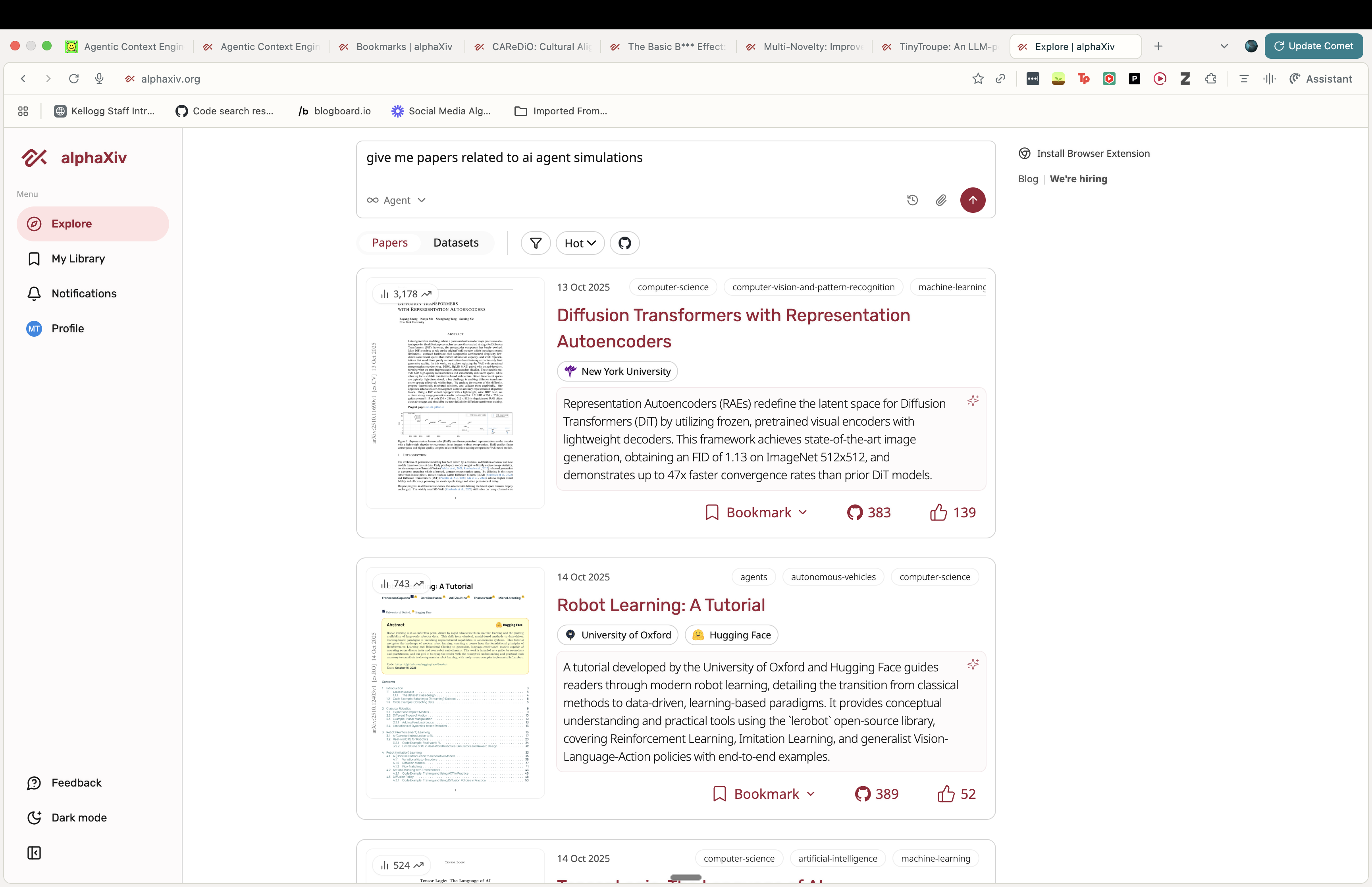Search interface