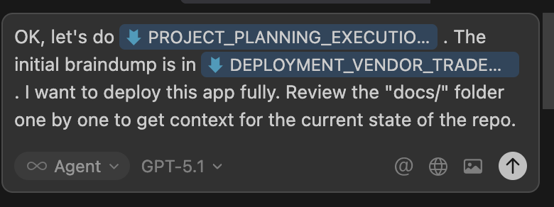 Starting the planning