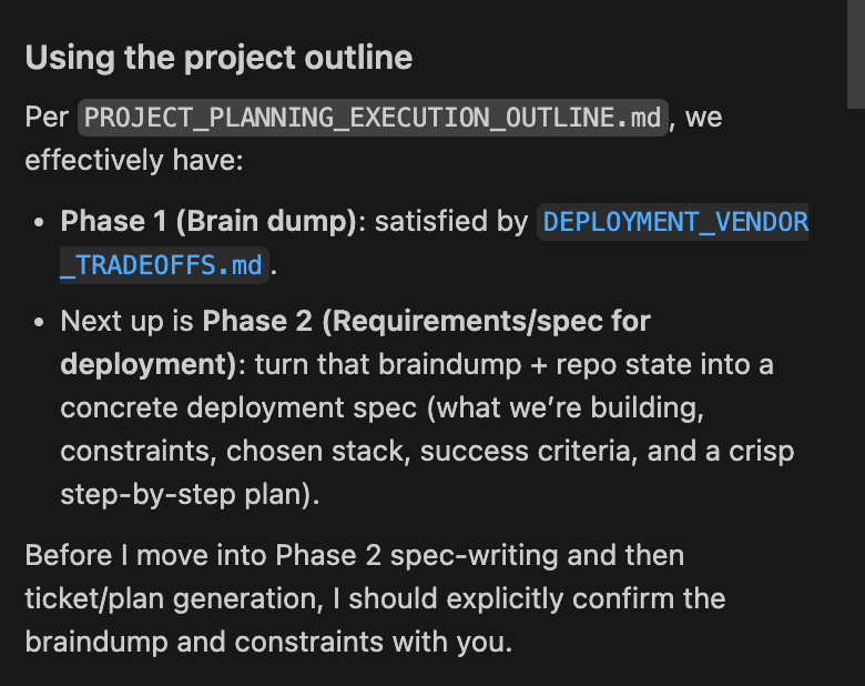 Clarification questions