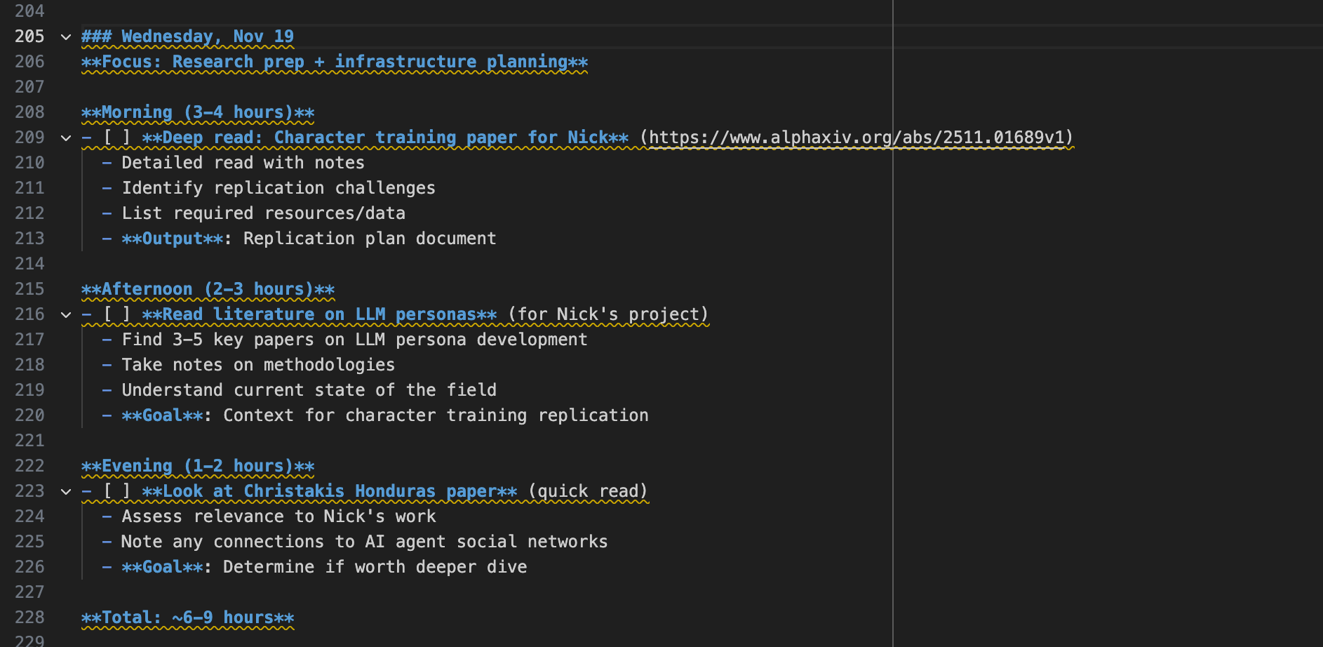 Get day-to-day results