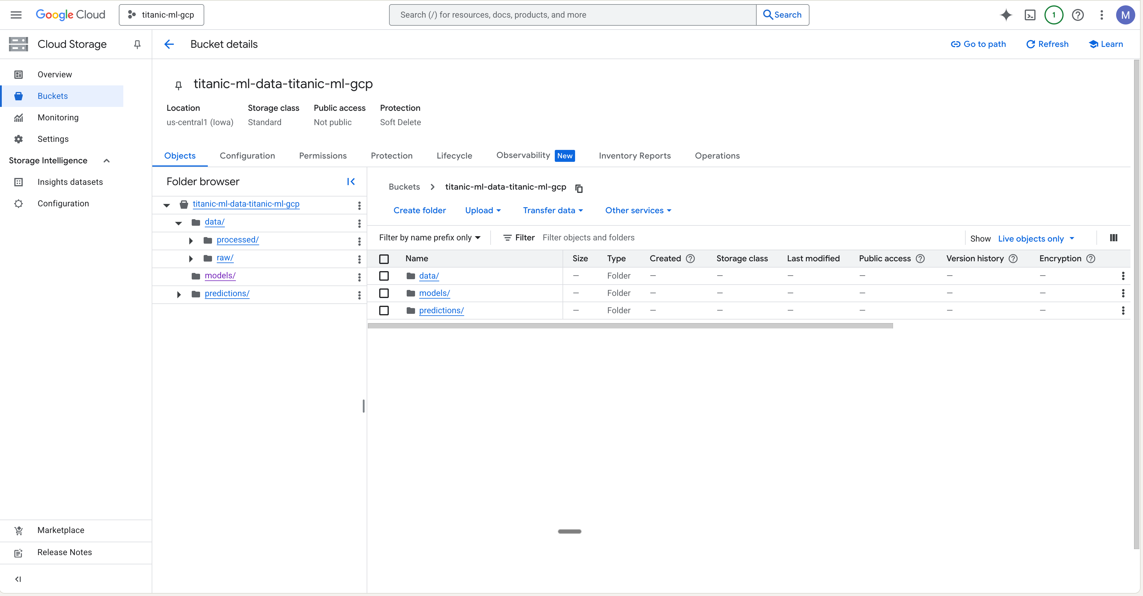 Cloud Storage in GCP