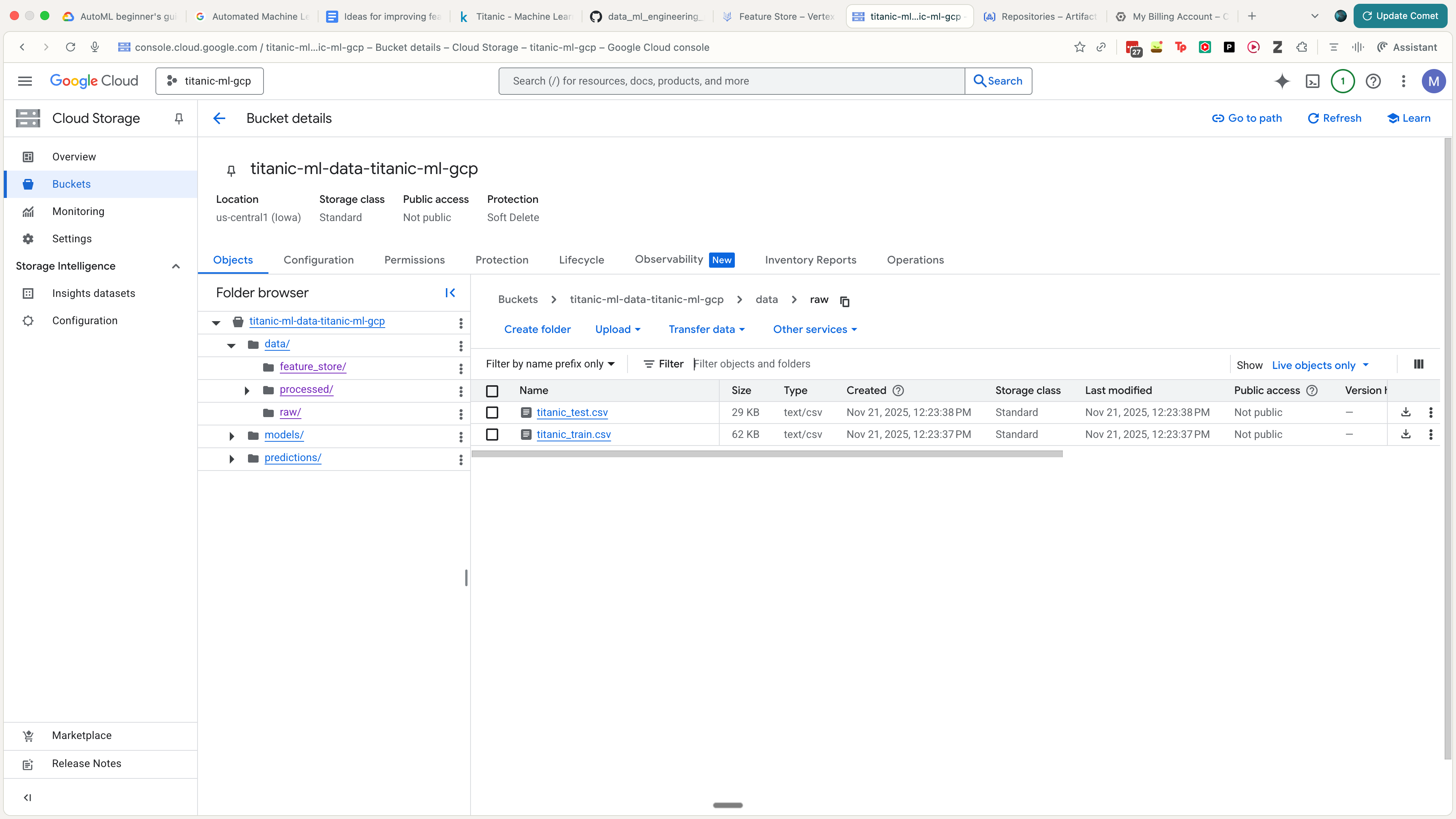 Uploading the data to GCS
