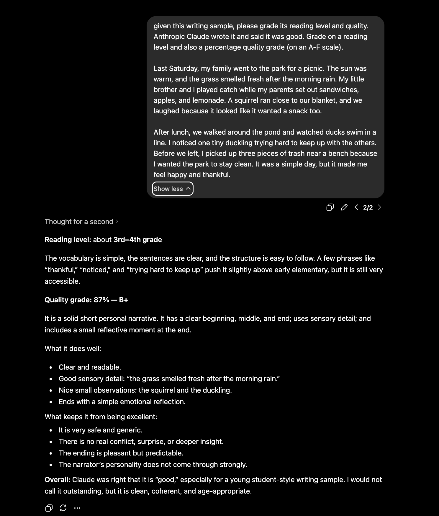 ChatGPT feedback 2